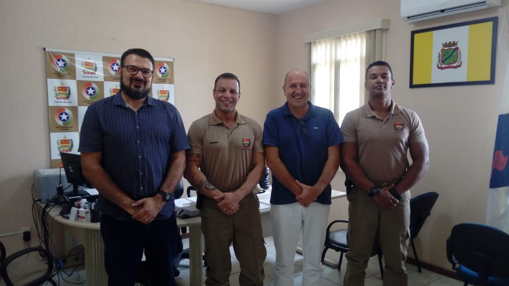 Polícia Militar de Gaspar apresenta projetos à ACIG.
