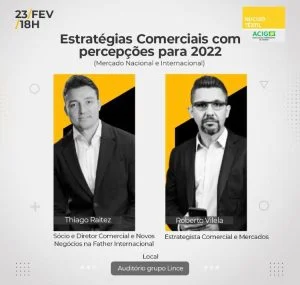 Palestras sobre mercado e estratégias comerciais